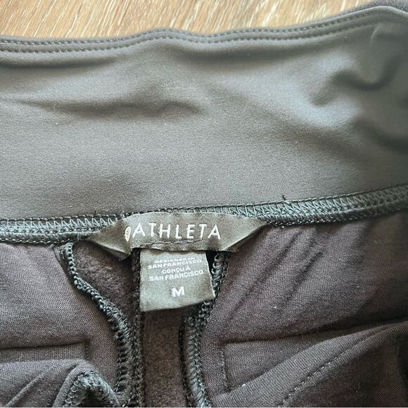 Athleta Retroplush Velvet Straight Leg Pant in Black Women’s Size M - Picture 6 of 8